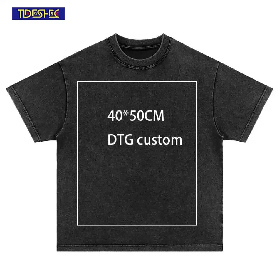 TIDESHEC الهيب هوب تي شيرت الشارع الشهير DTG