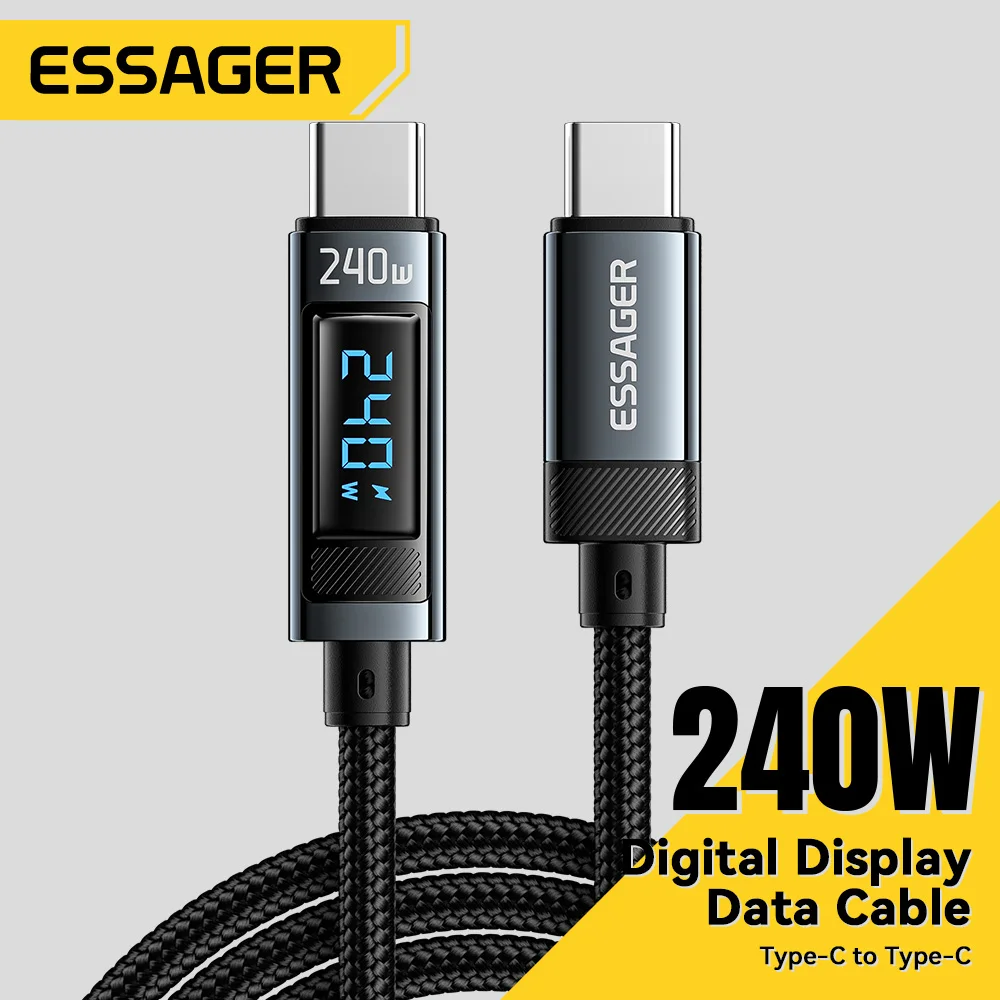 Essager 240 واط USB نوع C إلى كابل